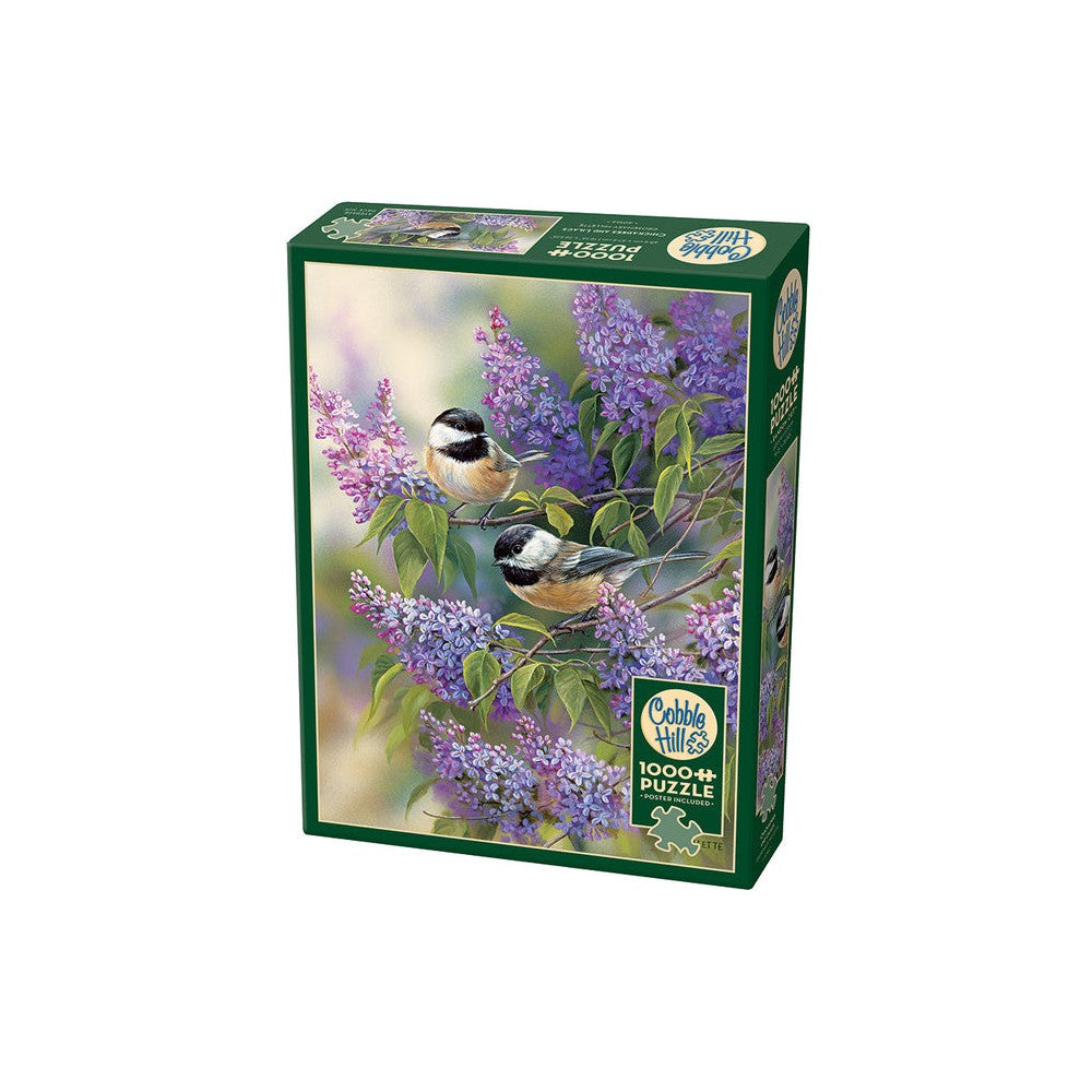 Chickadees and Lilacs