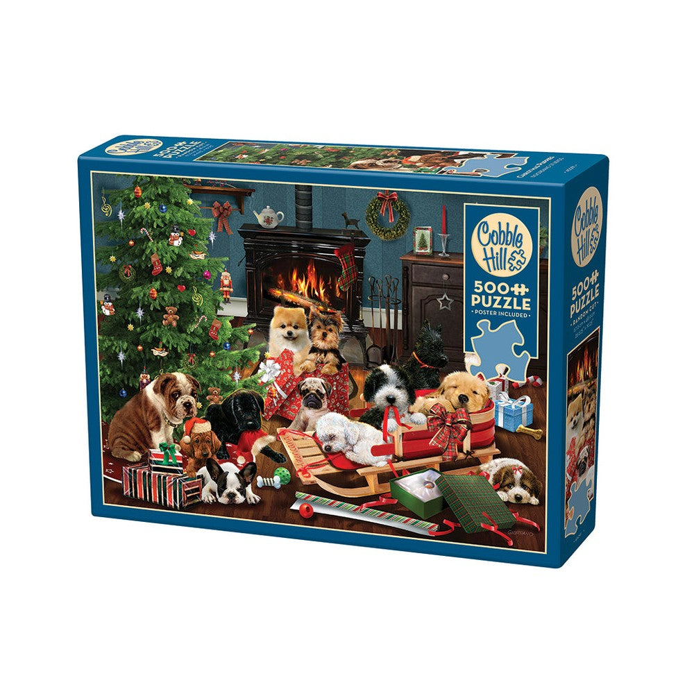 Christmas Puppies 500pc - Cobble Hill