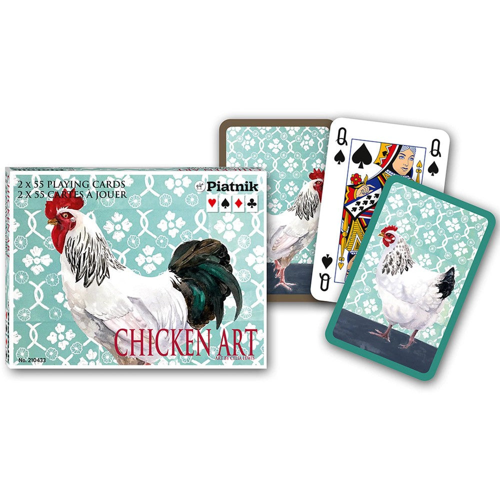 Chicken Art Playing Cards