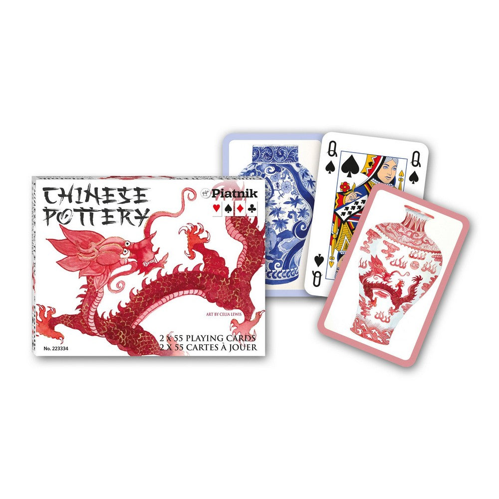 Chinese Pottery Bridge Cards - 2 decks