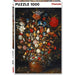 BRUEGHEL,FLOWERS IN WOOD VASE 1000pc