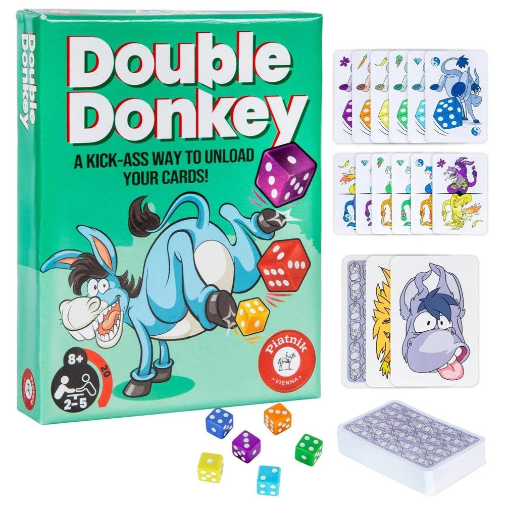 Double Donkey - Pocket Card Games Piatnik Assorted