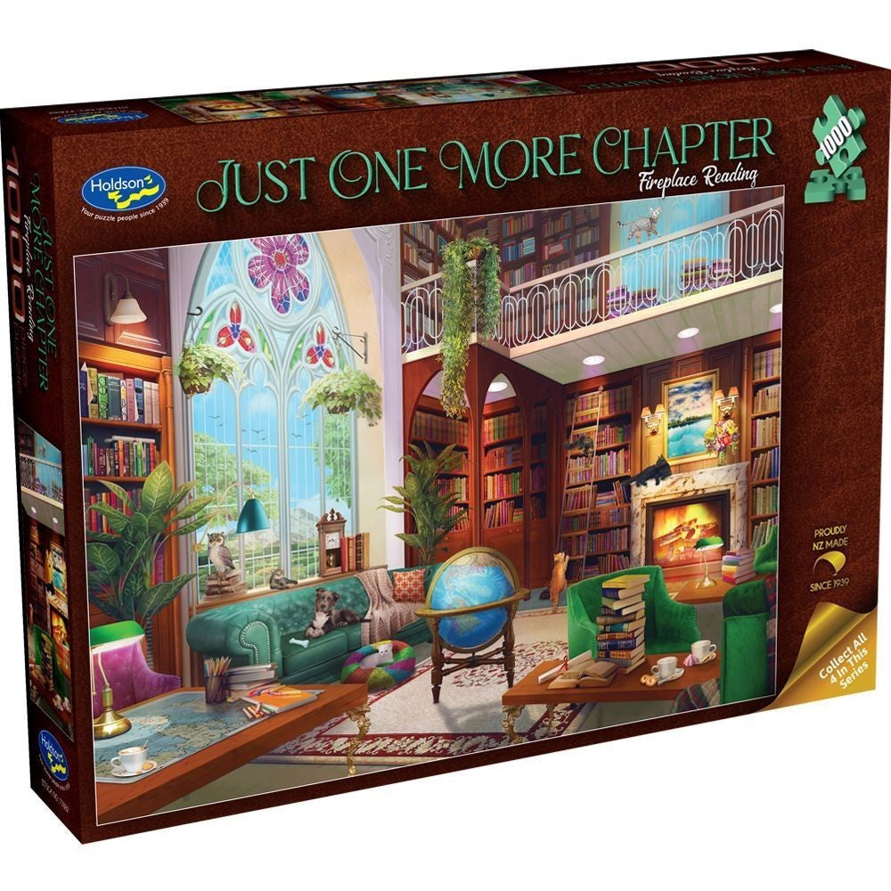Fireplace Reading - Just 1 More Chapter - 1000pc