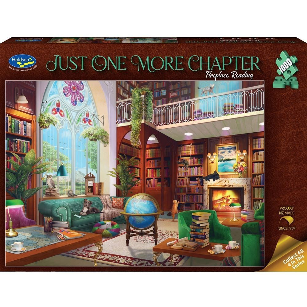 Fireplace Reading - Just 1 More Chapter - 1000pc