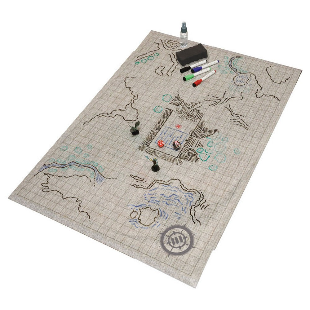 Stone RPG Grid Mat - LPG Enhance Tabletop