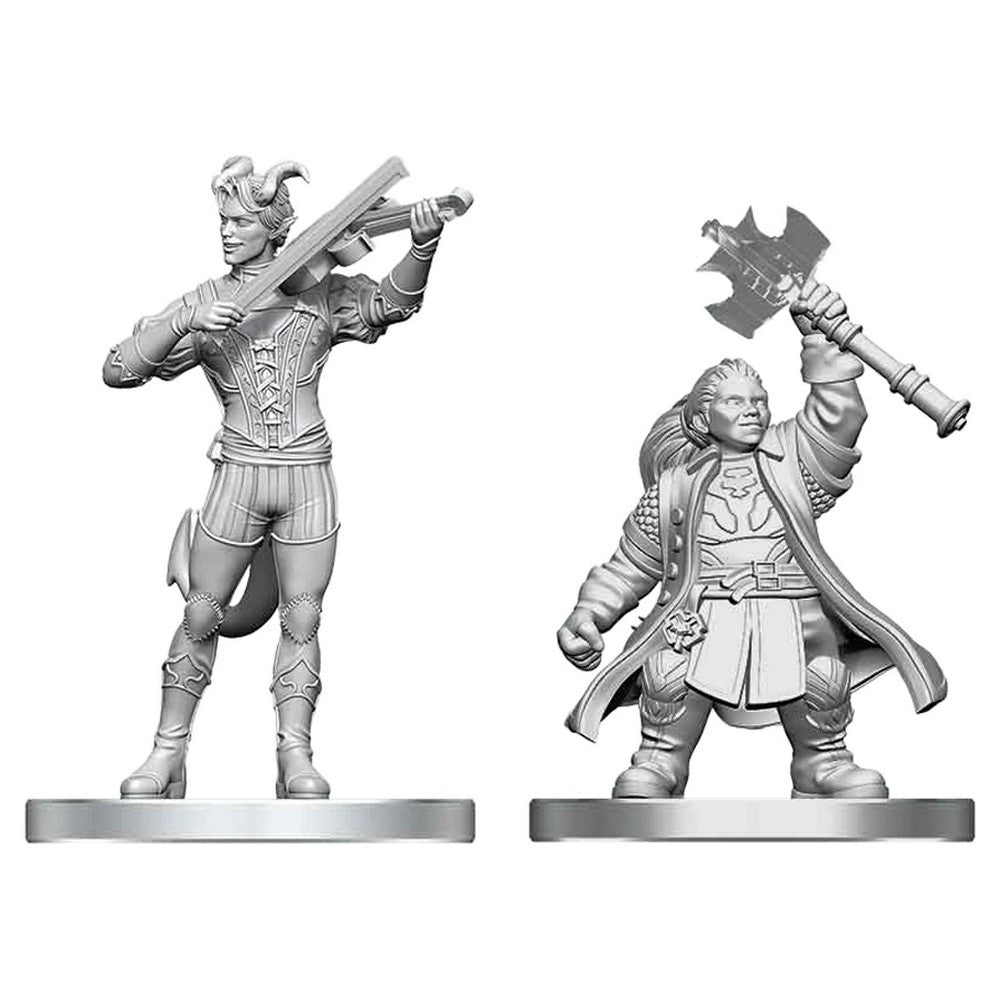 Tiefling Bard & Dwarf Cleric - D&D Nolzurs Marvelous Miniatures