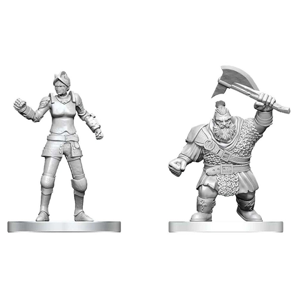 Cultist of Bane & Dwarf Zhentilar Soldier - D&D Nolzurs Marvelous Miniatures