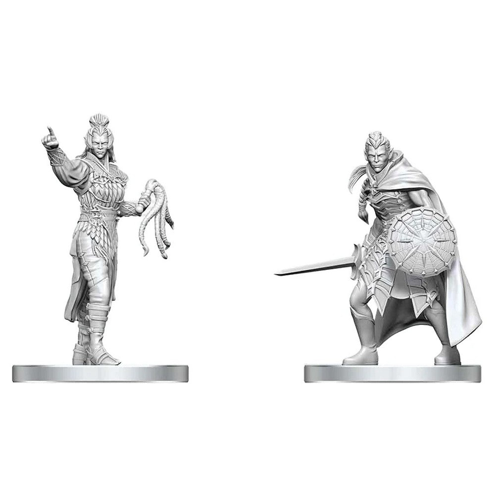 Drow Elite Warrior & Drow Priestess of Lolth - D&D Nolzurs Marvelous Miniatures