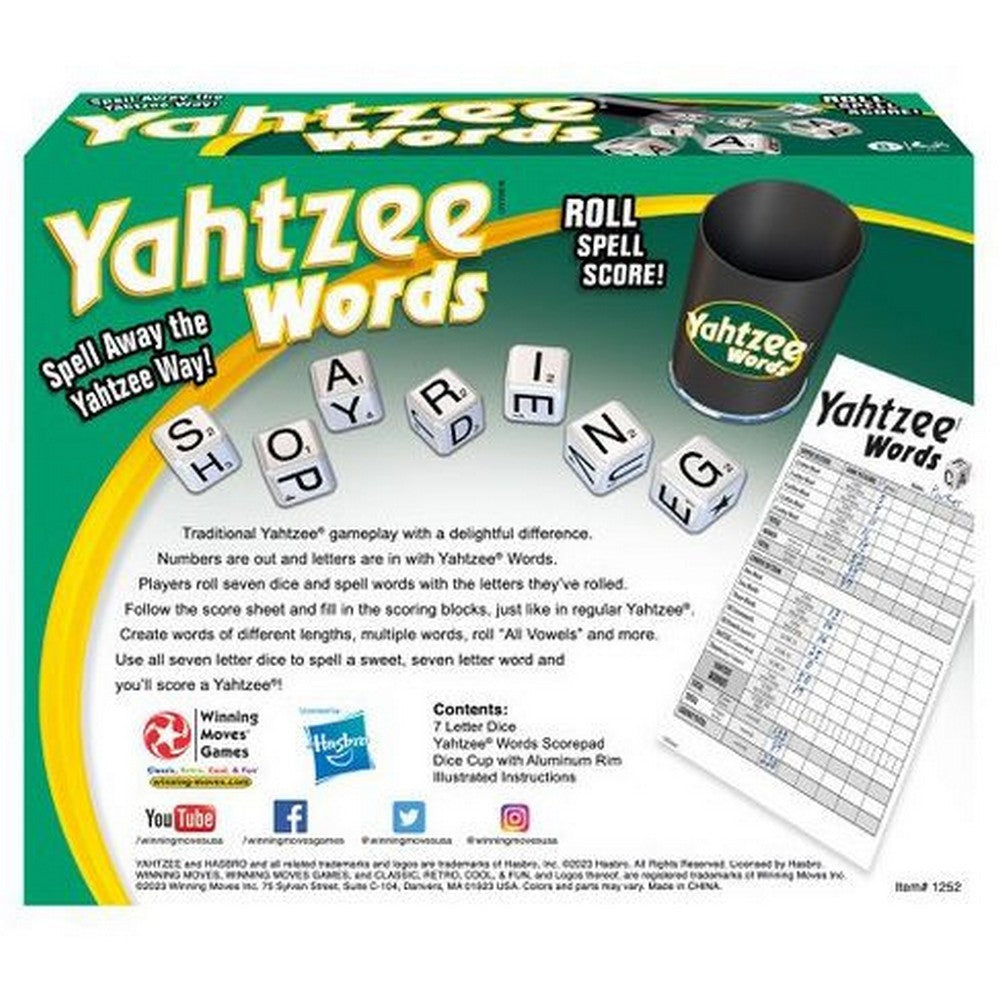 Yahtzee Words