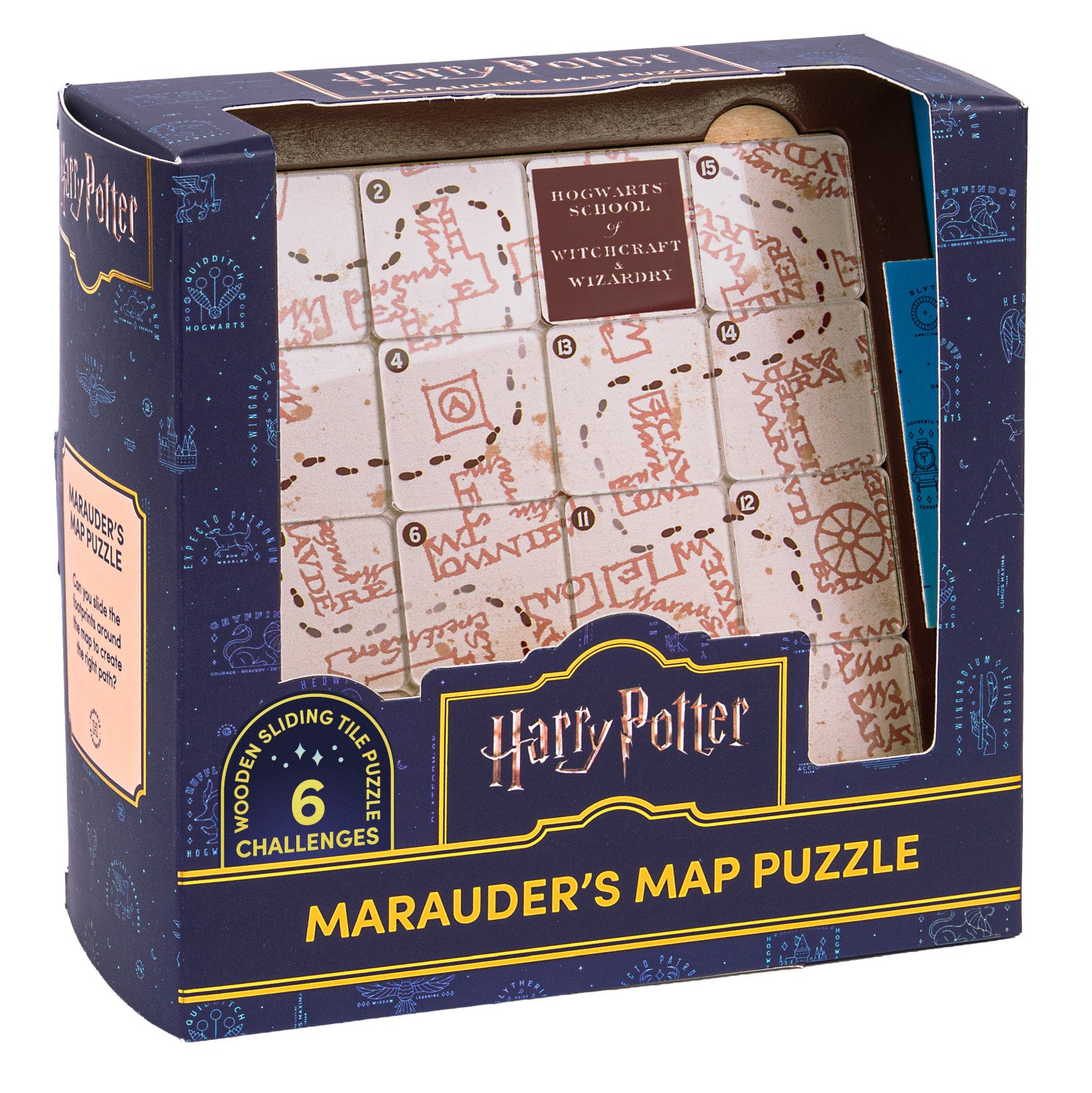 Marauders Map Sliding Block Puzzle - Harry Potter - Professor Puzzle