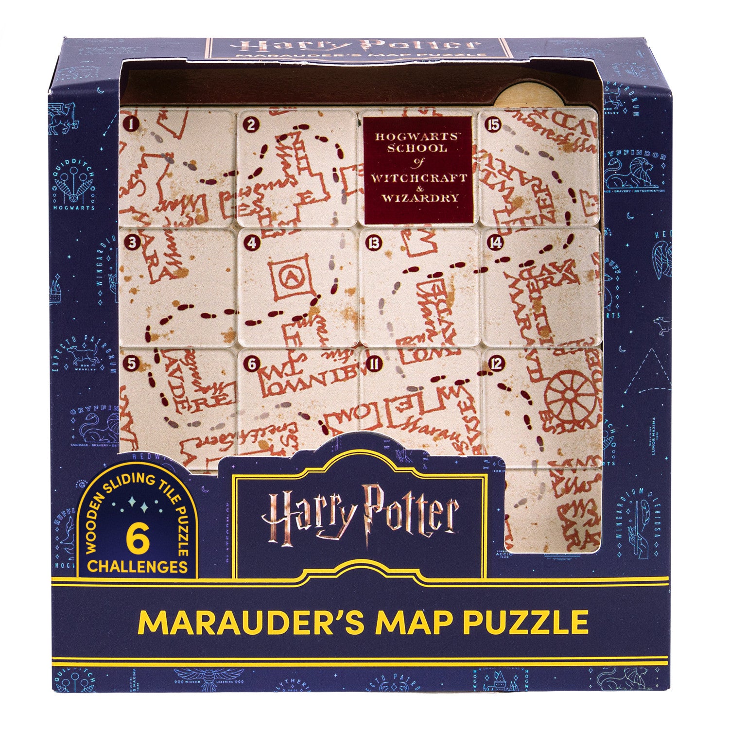 Marauders Map Sliding Block Puzzle - Harry Potter - Professor Puzzle