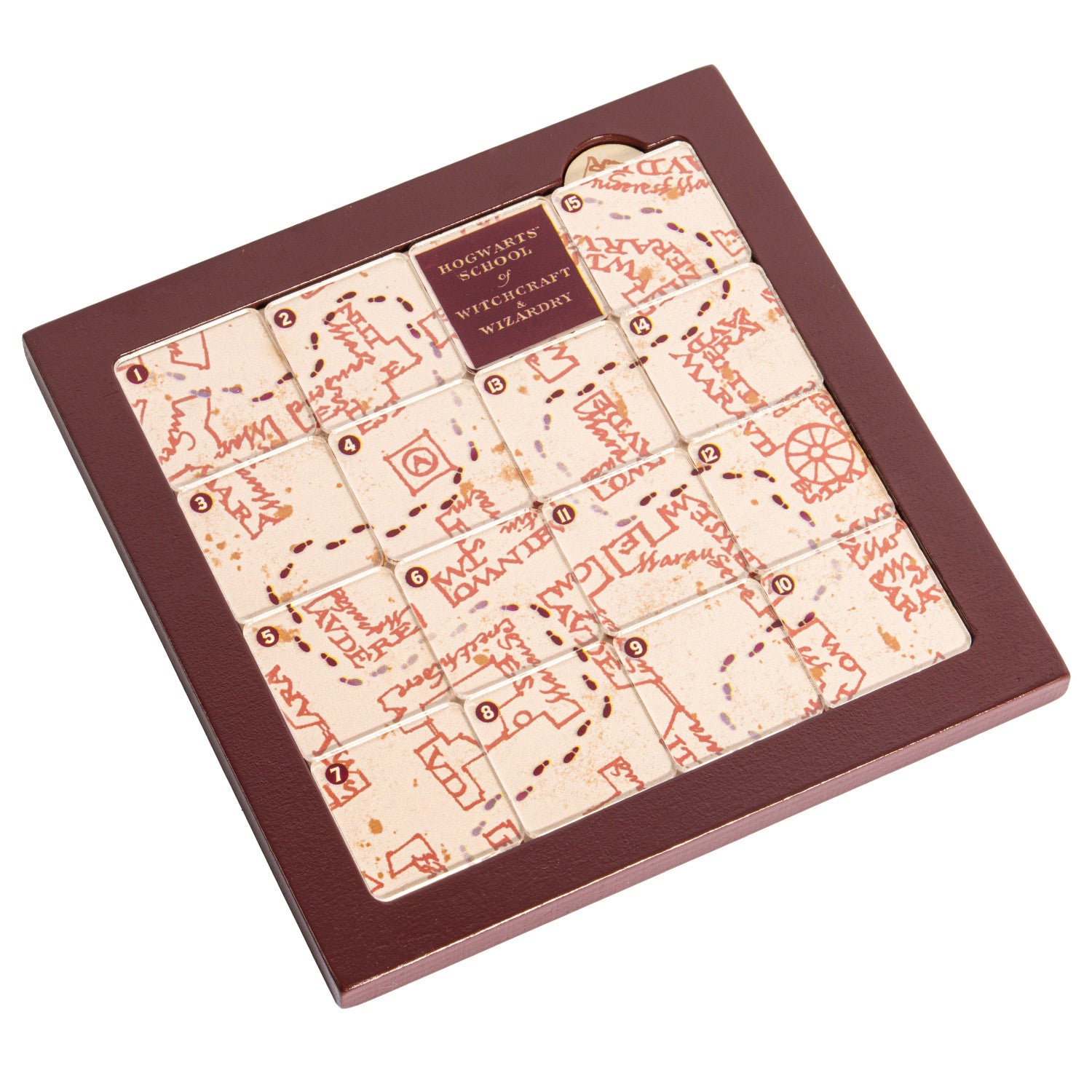 Marauders Map Sliding Block Puzzle - Harry Potter - Professor Puzzle
