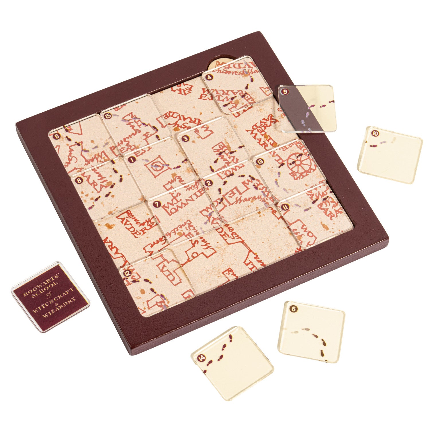 Marauders Map Sliding Block Puzzle - Harry Potter - Professor Puzzle