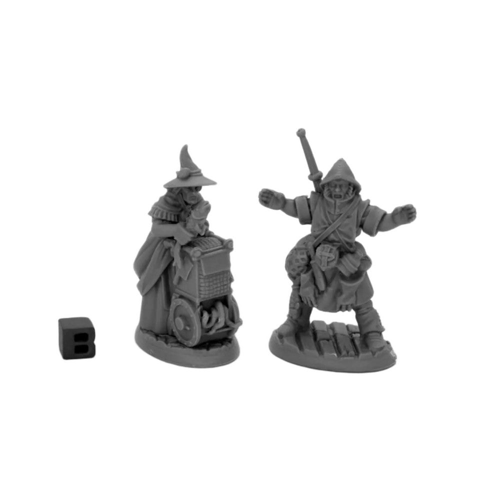 Dreadmere Townsfolk Fishmongers (2) - Reaper Bones Black