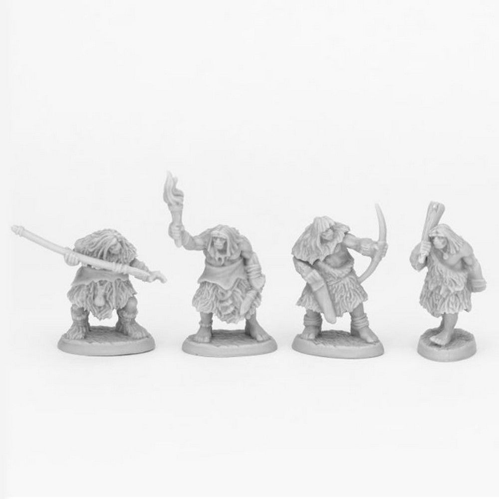 Black Bear Tribe Caveman (4) - Reaper Bones Black