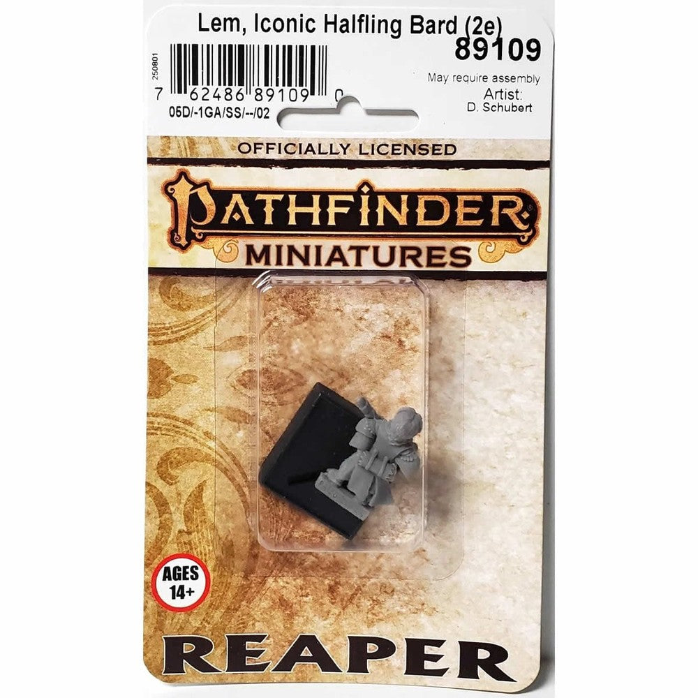Lem, Iconic Halfling Bard (2e) Reaper: Bones USA Dungeon Dwellers