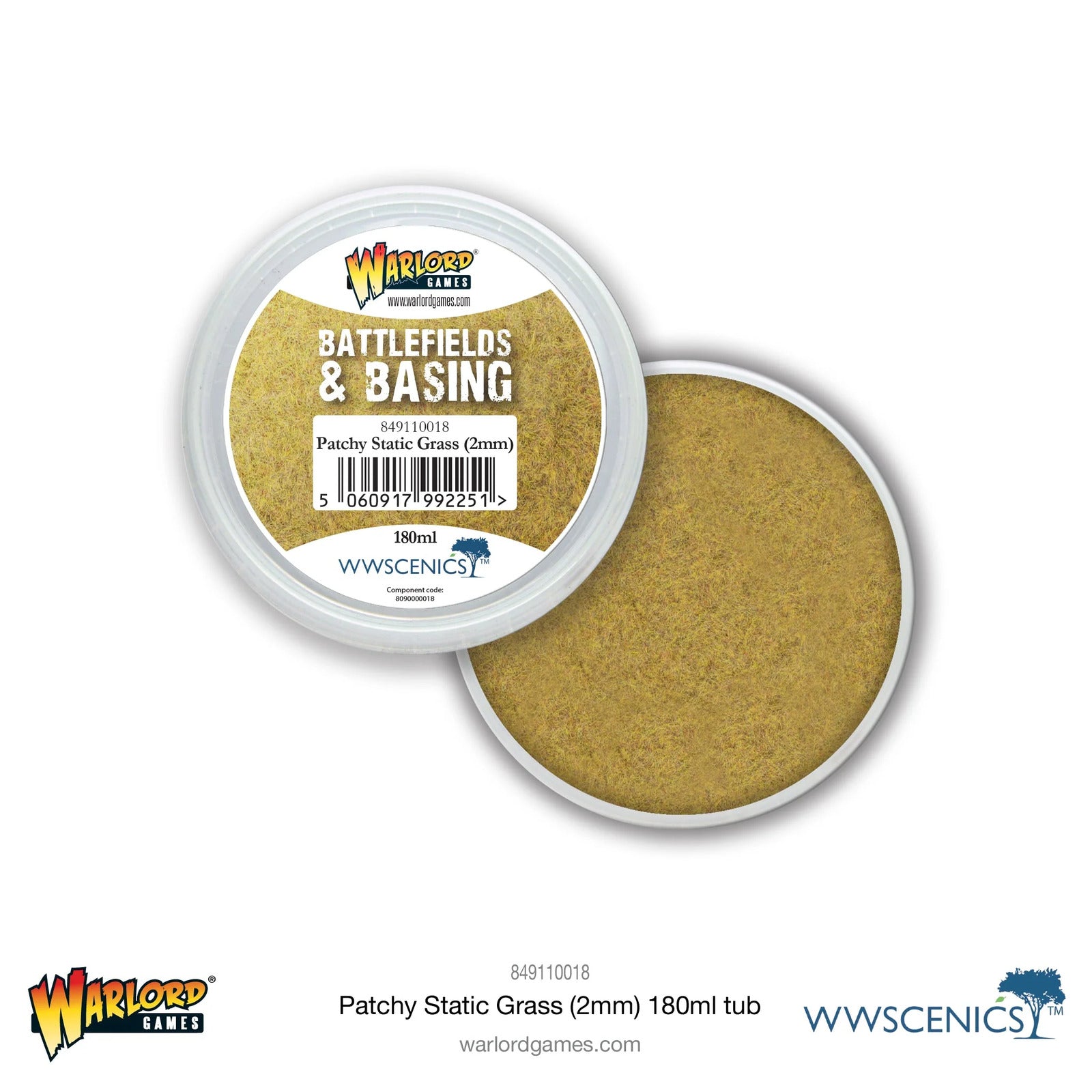 Patchy Static Grass 2mm - Warlord