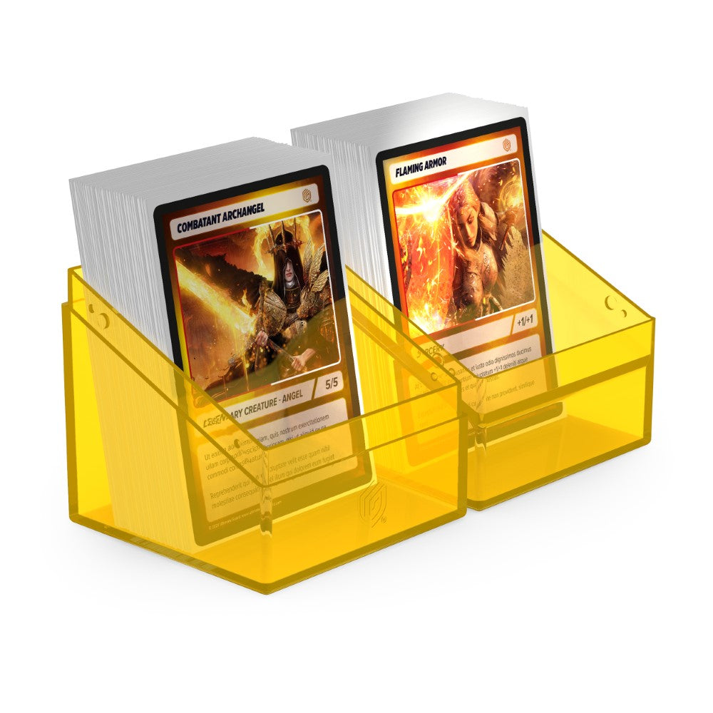 Clear: Amber Deck Box - 100+ Standard Size - Ultimate Guard Boulder Deck Case
