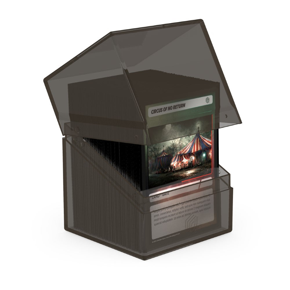 Clear: Onyx Deck Box - 100+ Standard Size - Ultimate Guard Boulder Deck Case