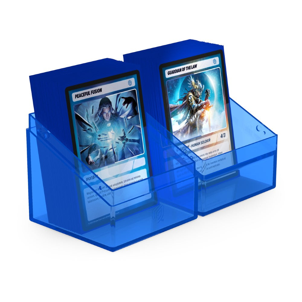 Clear: Sapphire Deck Box - 100+ Standard Size - Ultimate Guard Boulder Deck Case