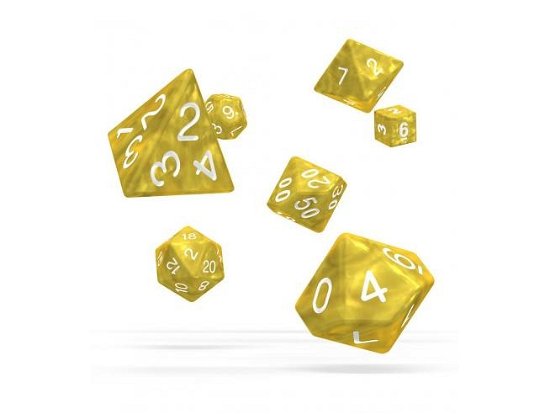 Yellow (7) - Marble - Oakie Doakie Dice RPG Set