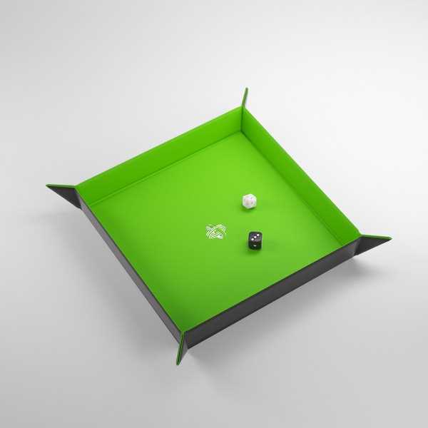 Black/Green - Square Gamegenic Magnetic Dice Tray