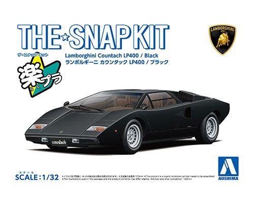 1:32 Snap Lamborghini Countach LP400 (Black)