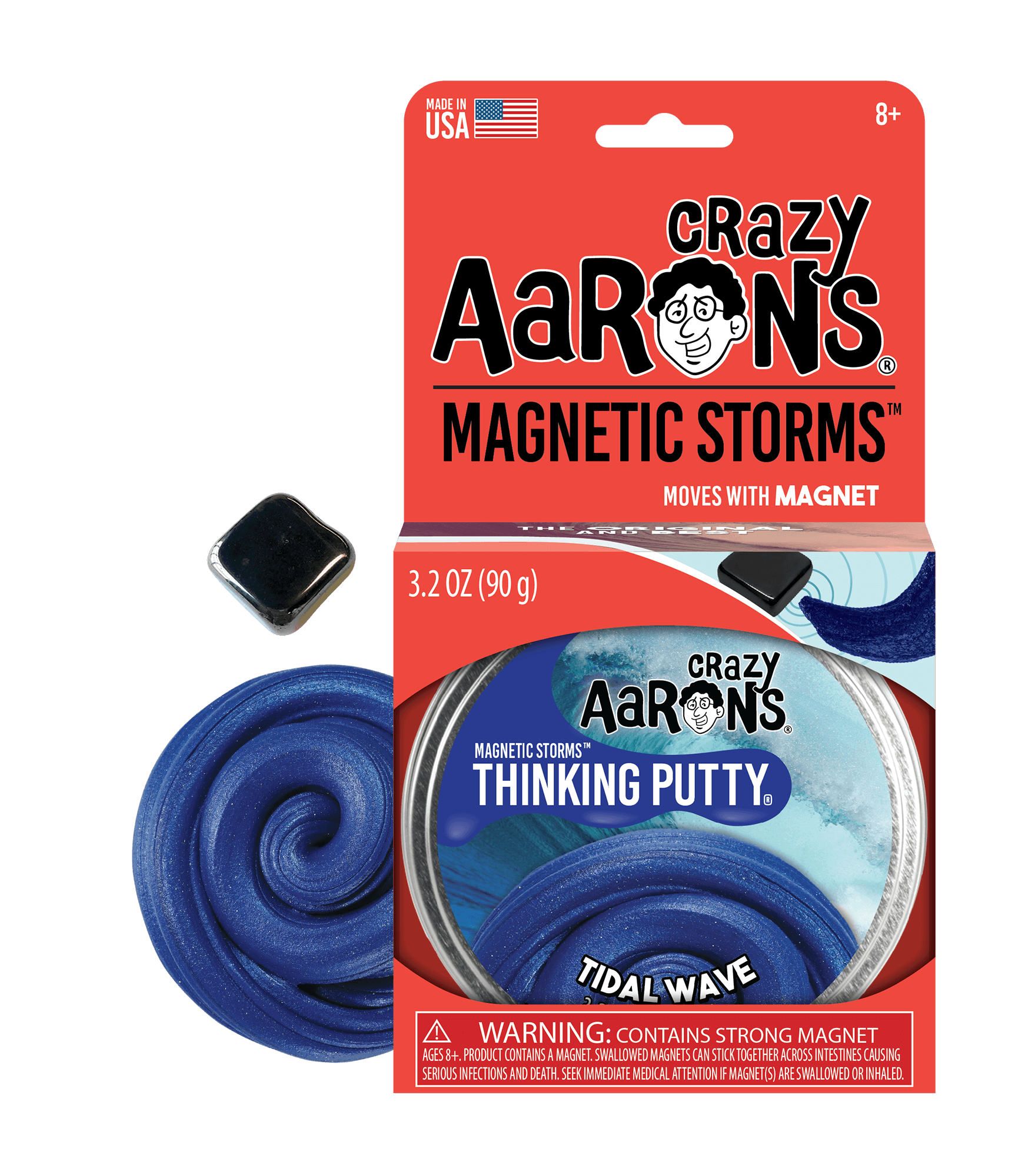 Tidal Wave Magnetic 4inch - Crazy Aarons Thinking Putty