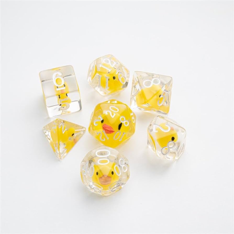 Rubber Duck - RPG Dice Set (7pcs) - Gamegenic Embraced Series