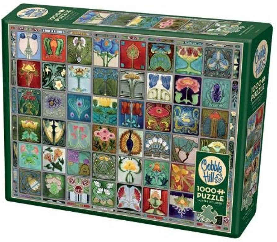 Art Nouveau Tiles 1000pc - Cobble Hill