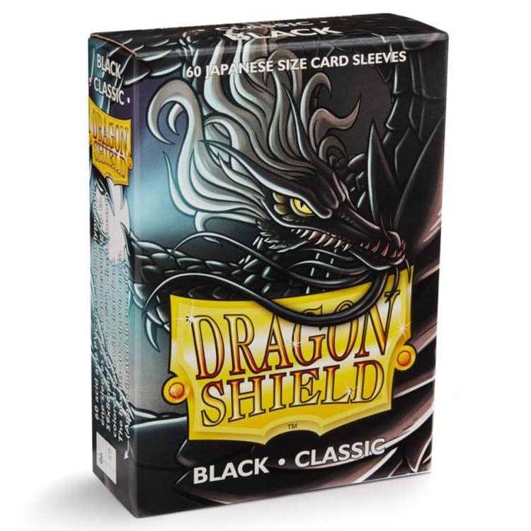 Japanese Classic Black Sleeves - Dragon Shield - Box 60