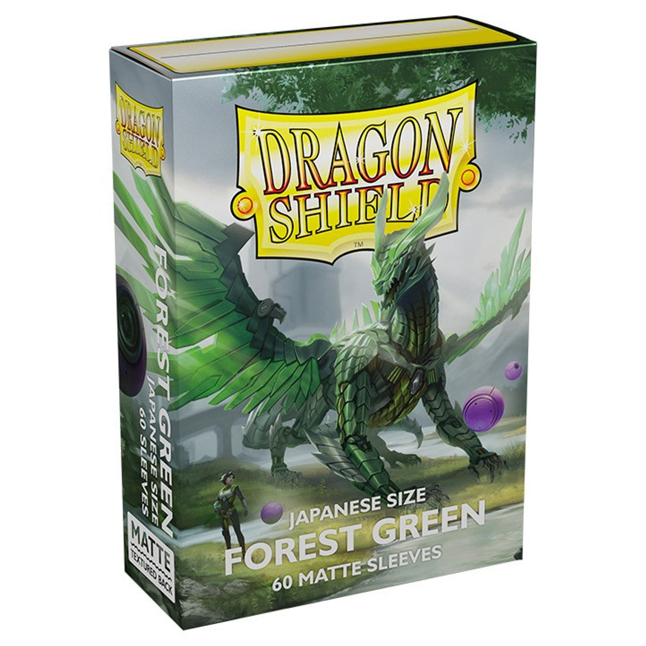Forest Green Matte - Japanese Sleeves - Box 60 Dragon Shield