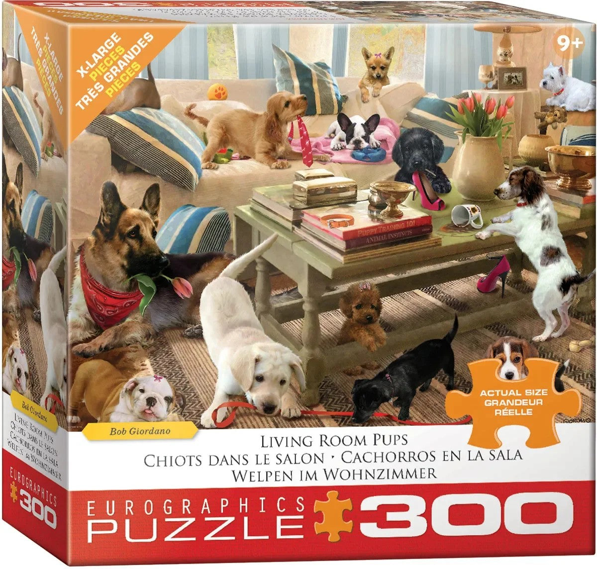 Living Room Pups 300pc XL - Eurographics