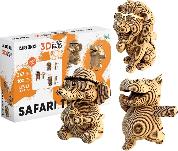3D Safari Trio - Cartonic