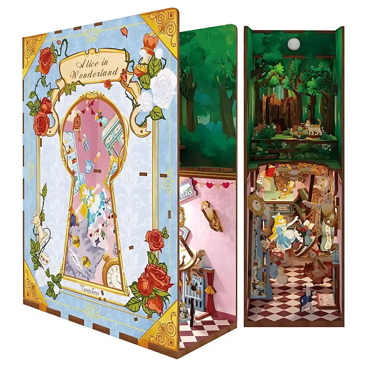 Alice in Wonderland - Book Nook Tonecheer
