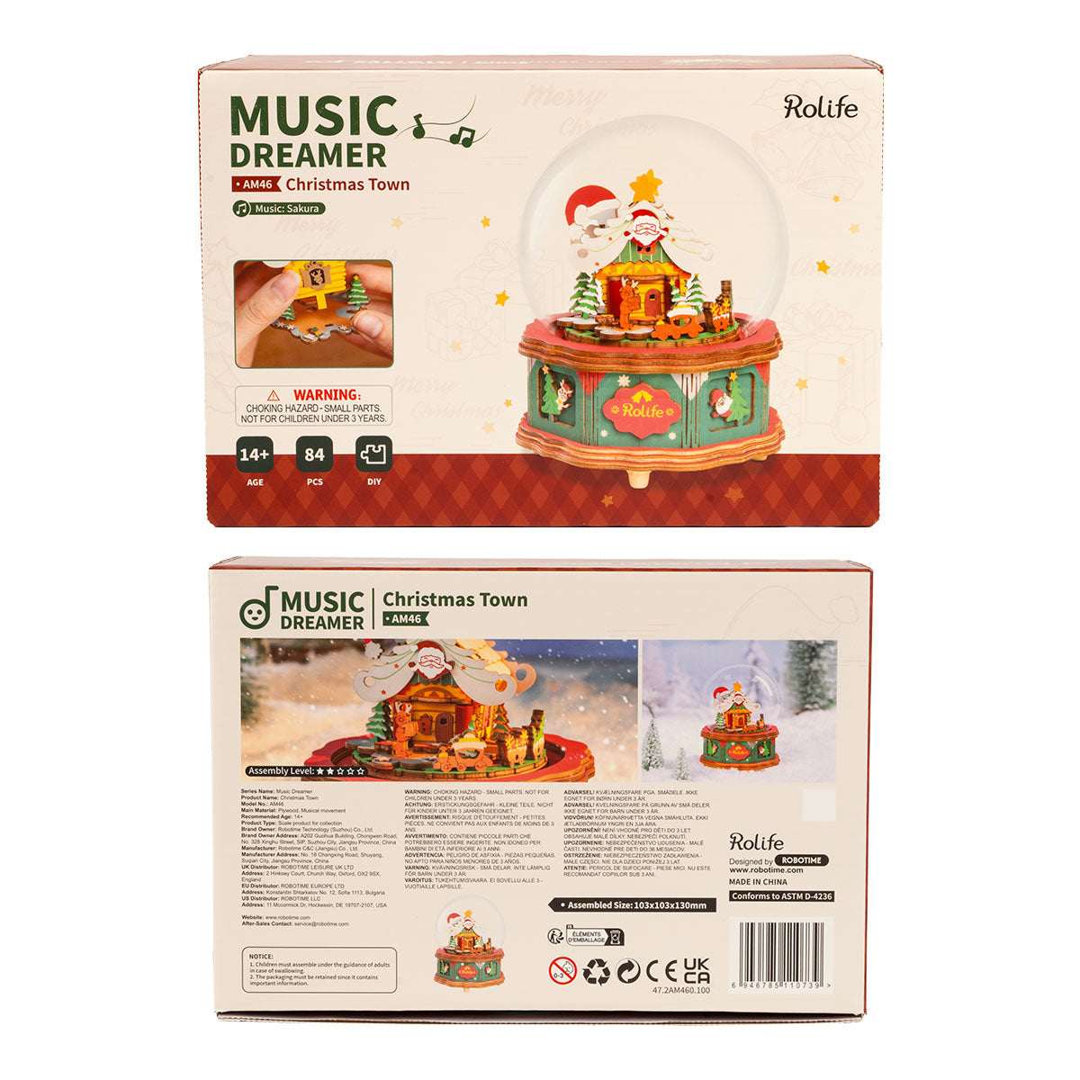 Christmas Town Music Box