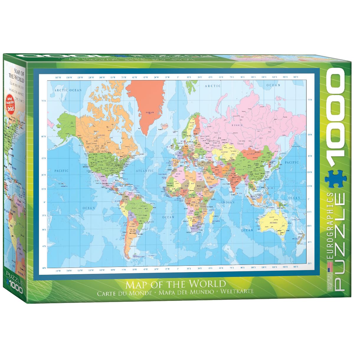 MAP OF THE WORLD 1000pc