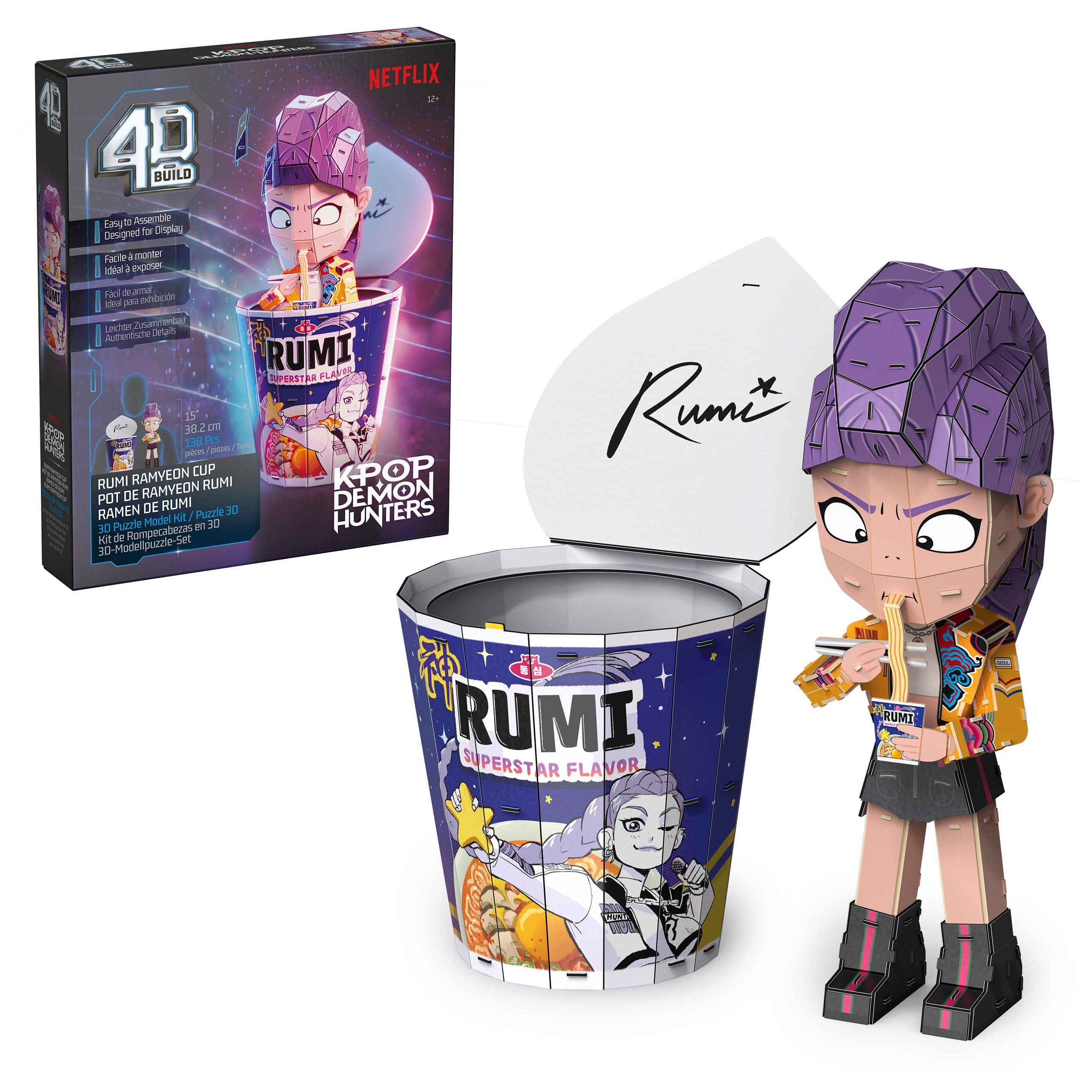 Rumi Ramen Cup KPop Demon Hunters  - 4D Build Huntr/x