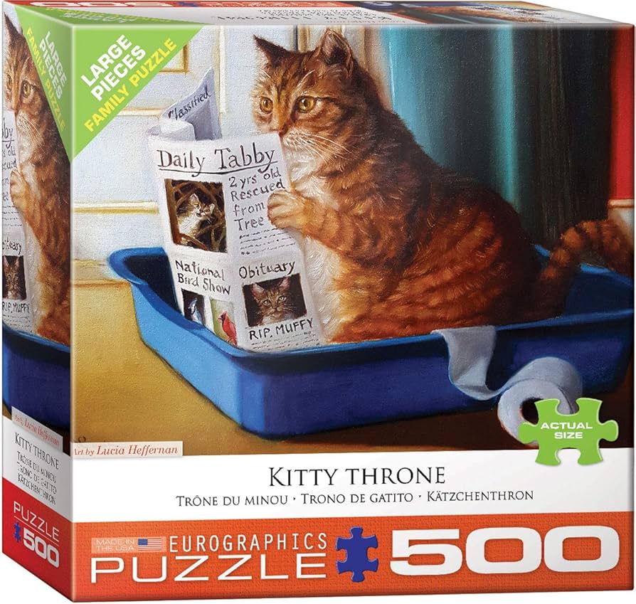 Kitty Throne 500pc XL - Eurographics
