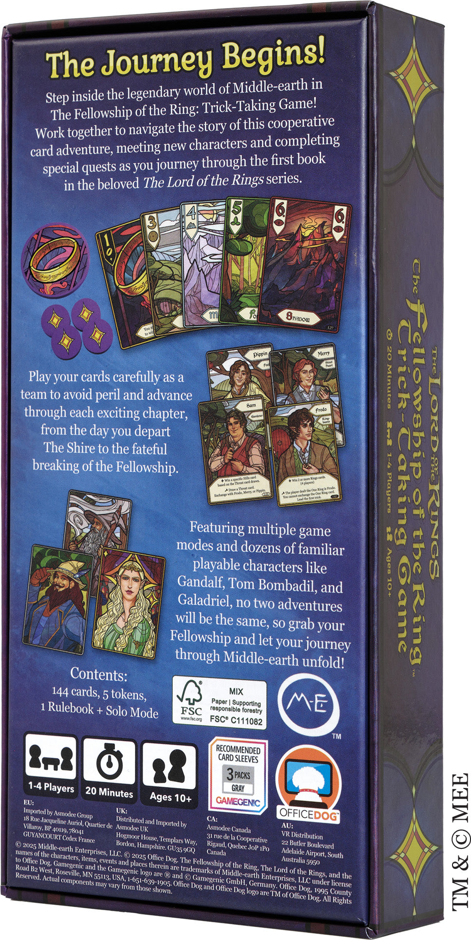 LOTR The Fellowship of the Ring Trick Taking Game