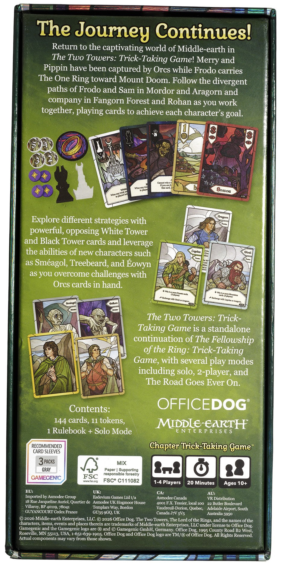 LOTR The Two Towers Trick Taking Game
