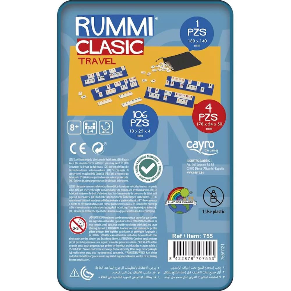 RUMMI CLASSIC TRAVEL TIN - Cayro