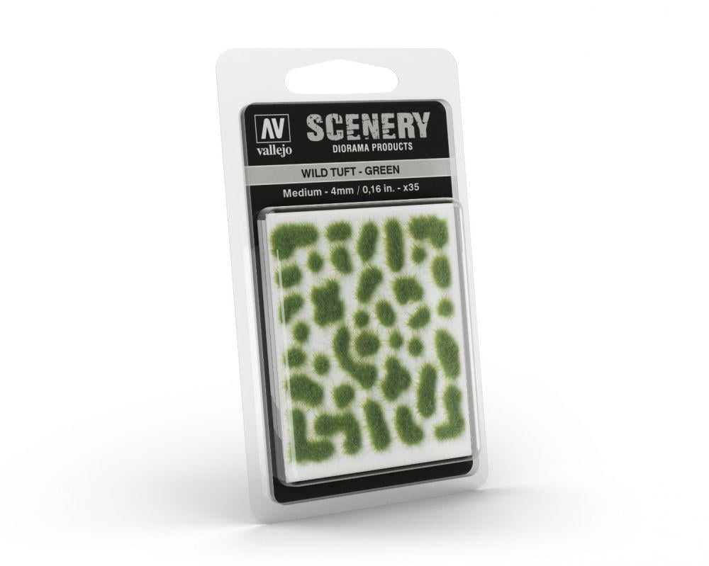 Green- 4mm Wild Tuft - Vallejo Diorama Accessory
