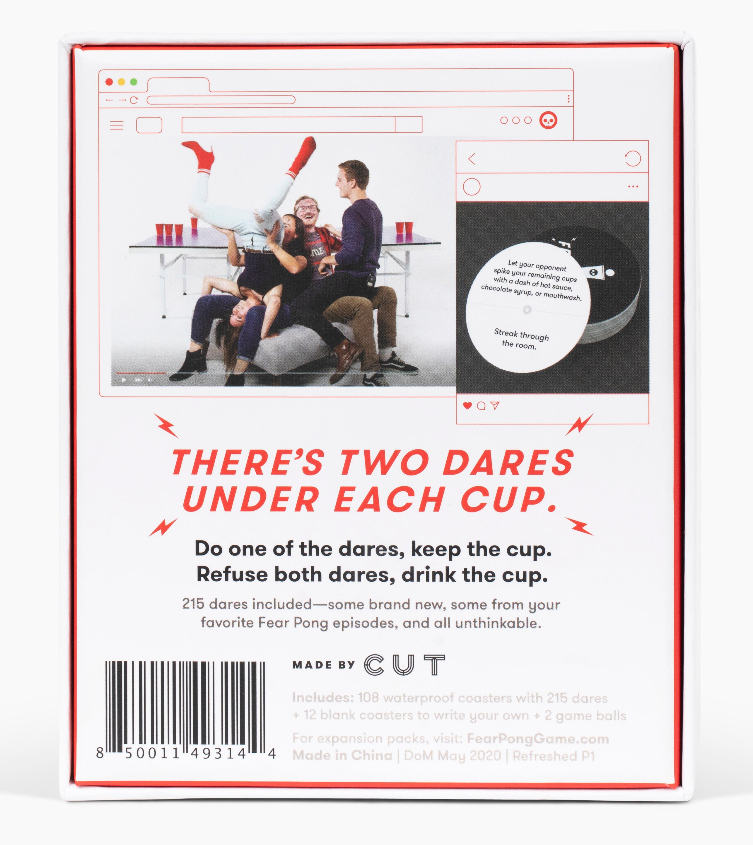 Fear Pong Internet Famous Refreshed