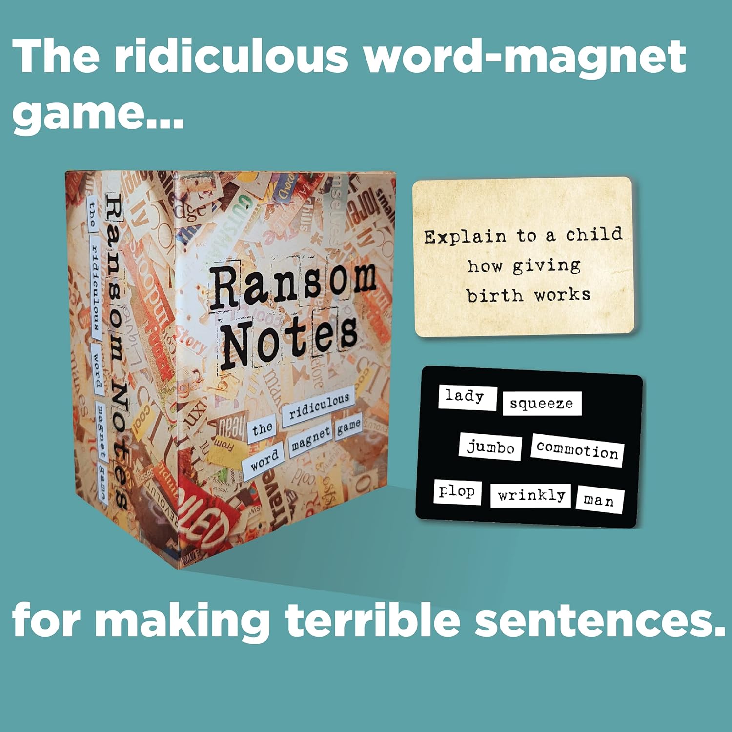 Ransom Notes: the ridiculous word magnet game