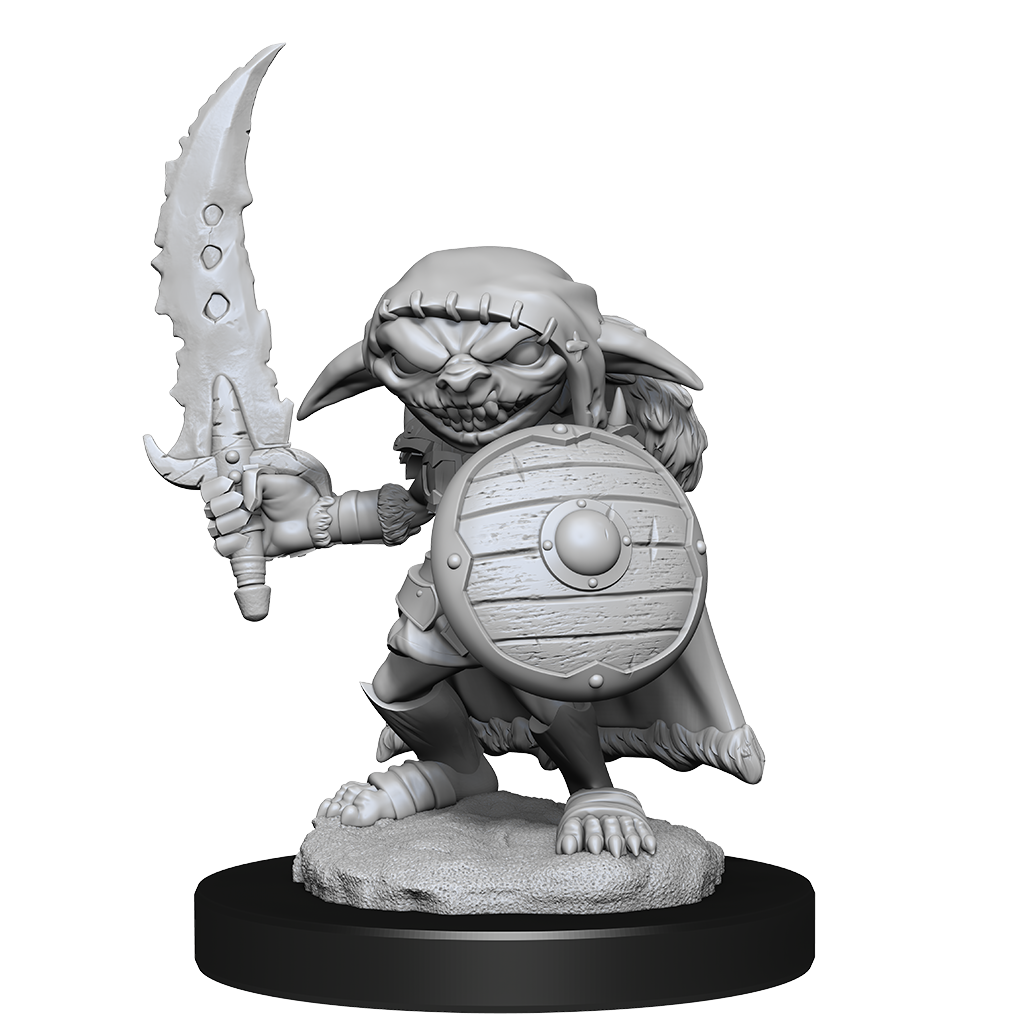 Goblin Male Fighter - Pathfinder Deep Cuts Unpainted Miniatures