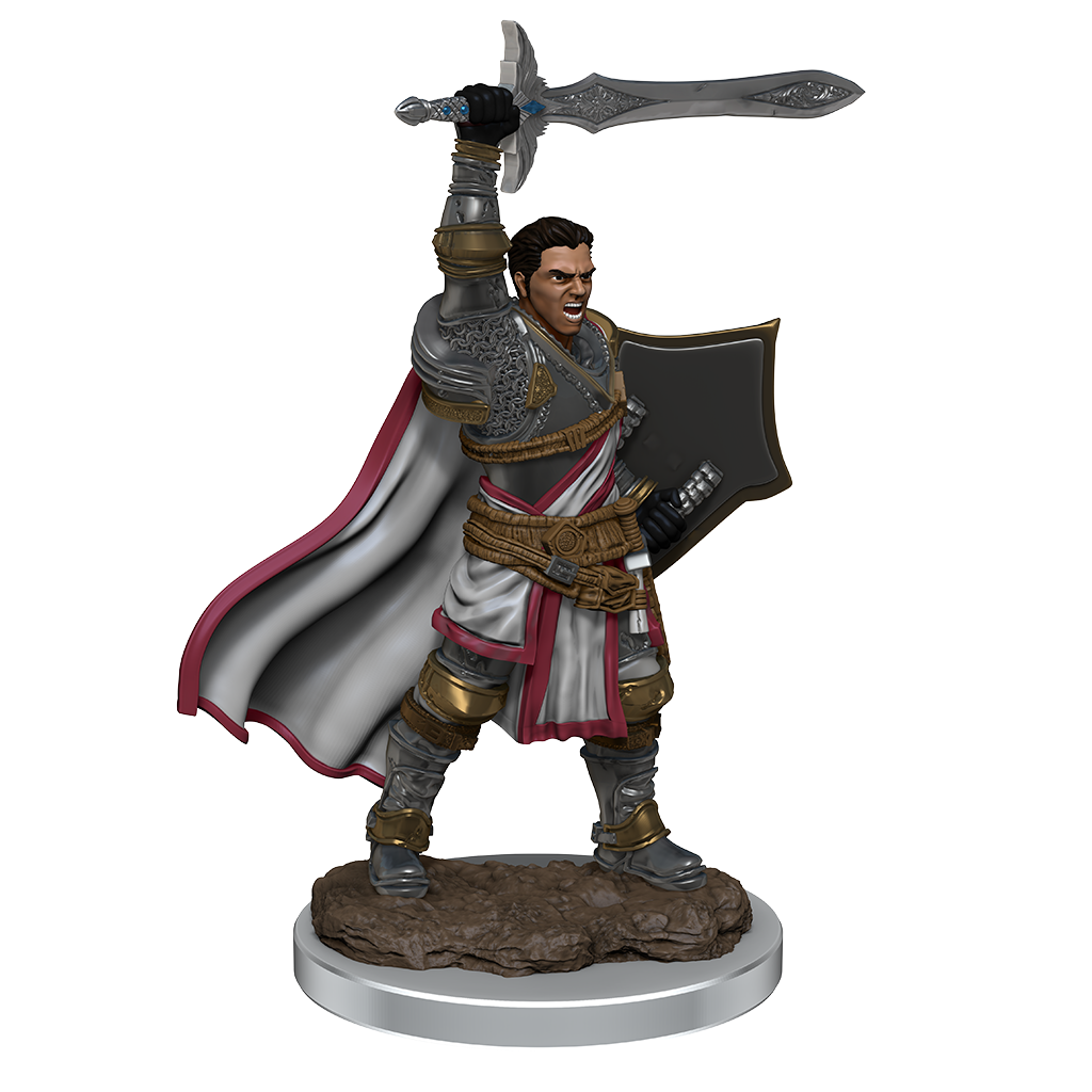 Human Paladin Male - D&D Premium Painted Figures Minis