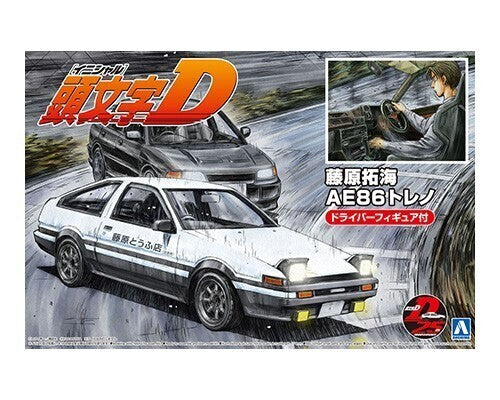 1:24 FUJIWARA TAKUMI AE86 TRUENO PROJECT-D Ver. with Figure
