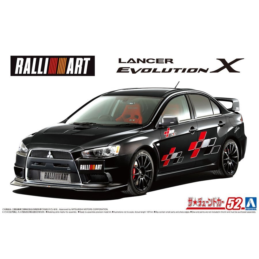 1:24 RALLIART CZ4A LANCER EVOLUTION X 07 MITSUBISHI
