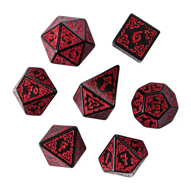 Celtic Knot Black/Red- Games World Dice